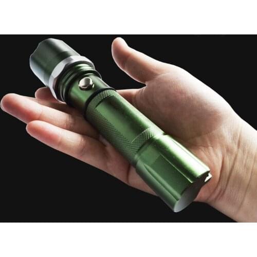 Self-defense multi-function riot tactics flashlight rechargeable outdoor patrol security equipment