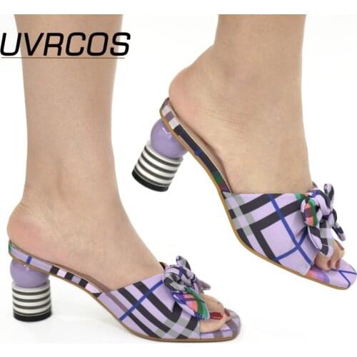 Fashion Women Mid-Heeled with Shallow Mouth Square Head Shoes Ladies Slippers Sexy Woman Shoe Sandals 2021 Sexy Platform Pumps