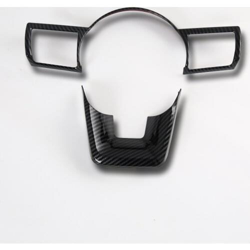 Carbon Fiber Steering Wheel Decoration Cover Frame Molding Trim For Nissan Rogue X-Trail T33 2021 2022 Accessories