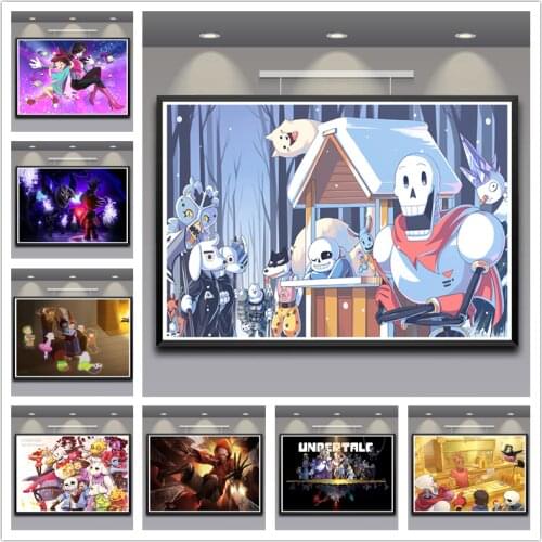 Undertale Posters wall poster Bar Cafe High quality Printing Drawing core wall Decorative Painting