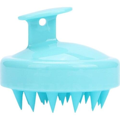 Handheld Silicone Scalp Shampoo Massage Brush Washing Shower Hair Comb Mini Head Meridian Massage Comb