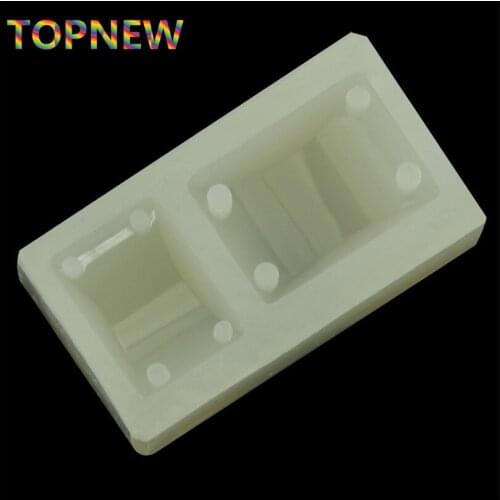 Silicone Epoxy Mold Jewelry Bead Making Tools DIY Ornaments Pendant Silicone Molds Arched Perforation