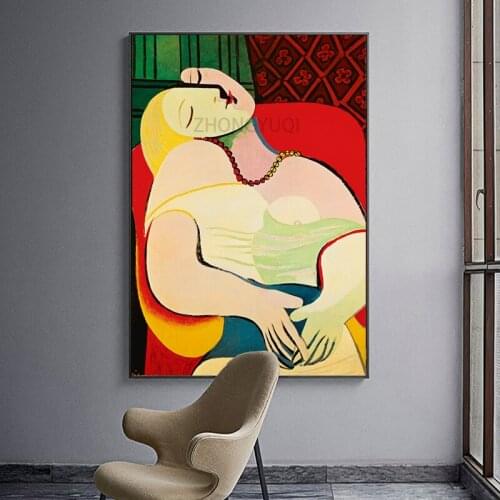 Picasso Impression Violin Instrument Living Room Combination Decoration Mural Abstract Art Figure Background Wall Oil Painting