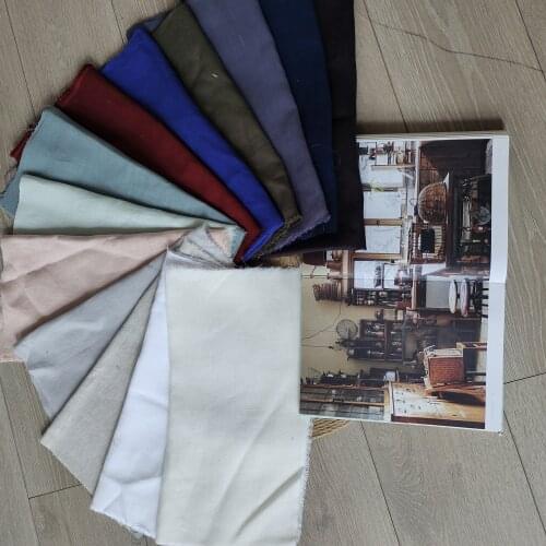 280cm Width 100% Hemp cloth Enzyme stone washed soft Chinese Hemp 165gsm weight 110inch width for Hometextile 12colors available