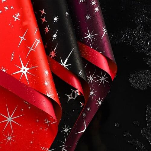 Waterproof Ouya Wrapping Paper Starry Sky Double Sided Flower Wrapping Paper Floral Bouquet Material Rose Gift Packing Material