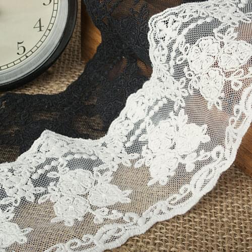 8cm high bilateral Cindy lace embroidered gauze
