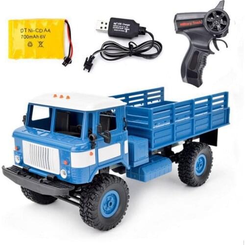 WPL B-24 GAZ-66 1/16 Remote Control Military Truck 4 Wheel Drive Off-Road B24 WPL GAZ RC Car Model Remote Control Climbing Car