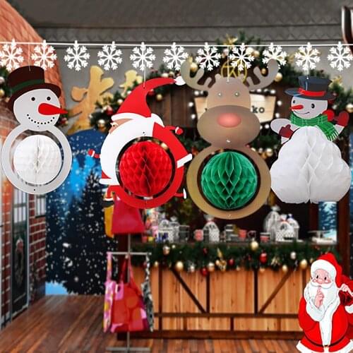 Бумажные новогодние украшения YATERKU China At AliExpress