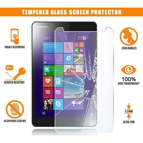 Screen Protector for Lenovo Miix 3 Tablet 7.85 Inch Tablet Tempered Glass 9H Premium Scratch Resistant Anti-fingerprint Cover