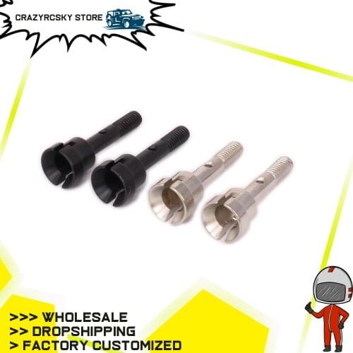 2pcs Steel Wheel Shaft Axle For Rc Hobby Car 1/16 HSP Monster Truck&Short Course 86022 94186 94286 Upgraded HopupParts Big Foot