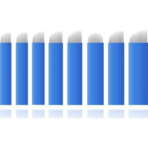 200 Pcs Tattoo Blade Flex 7/9/11/12/14/16/18/21 Needles For Manual Pen Semi Permanent Makeup Manual Microblading Eyebrow Needles