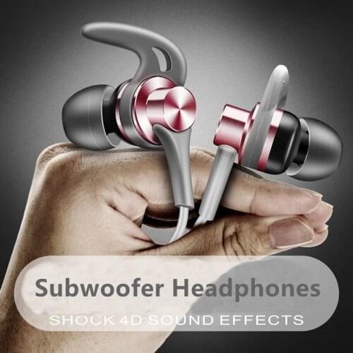 2021 Stereo Bass Headphone In-Ear Universal 3.5MM Wired Earphones Metal HIFI Earpiece with MIC for Xiaomi Samsung Huawei Phones