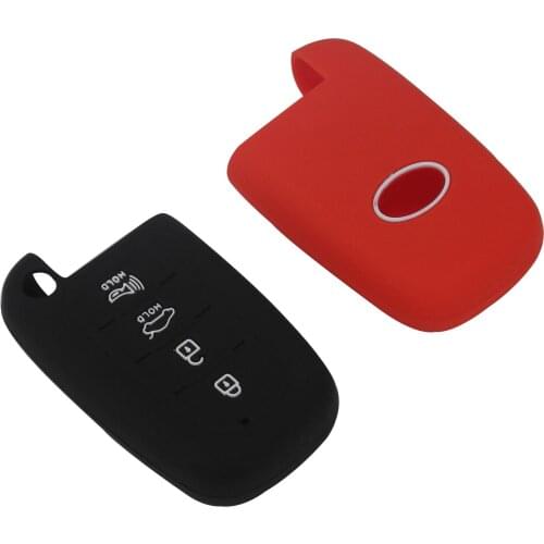 Bilchave 4BT Silicone Car Key Case Cover Fob For Hyundai Equus Genesis Veloster For KIA Sportage Forte Optima Soul Azera Sorento