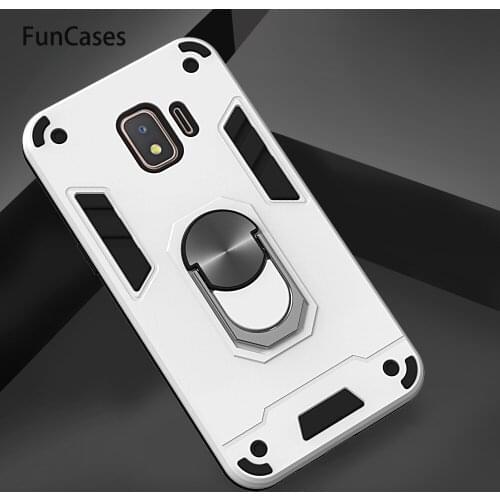 Back Covers Cases For Samsung J2 Pro 2018 Rotating Stand Funda Samsg Galaxy J2 2018 Grand Prime Pro Core 2018 Silicone Protector