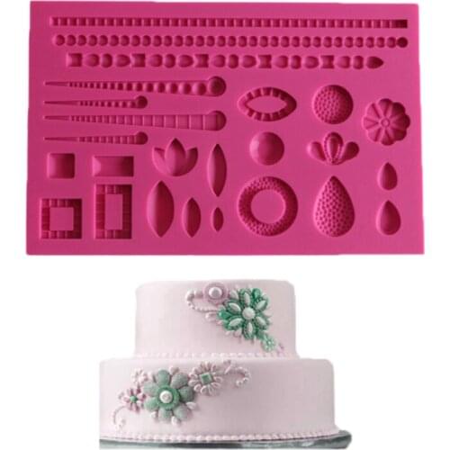 Gemstone Pearl Silicone Mold Fondant Cakes Decor Tools Silicone Molds Sugarcrafts Chocolate Baking Tools For Cakes Gumpaste Form