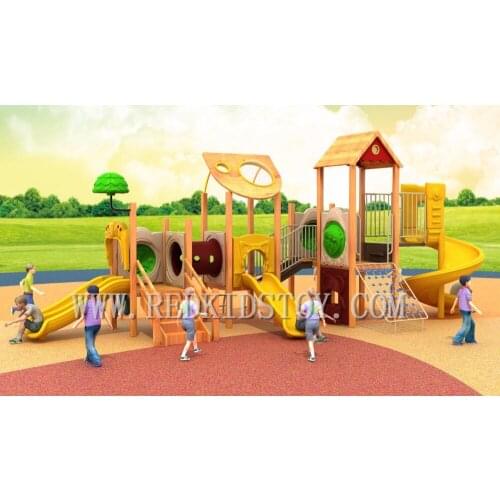 Exported to Panama Anti-rot Wooden Playground Equipment 2016HZ-N004 23 Years' Manufacturers Experiences Shipped By Sea