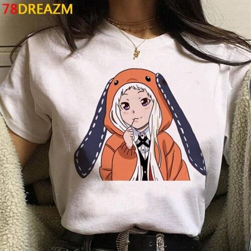 Kakegurui t-shirt top tees women streetwear graphic tees women grunge t-shirt aesthetic vintage