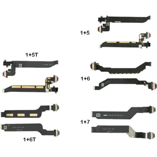 USB Charging Flex Cable For Oneplus 1+5 5T 6 6T 7T 8T 8 9 9 Pro Charger Port Connector Flex Cable Repair Parts