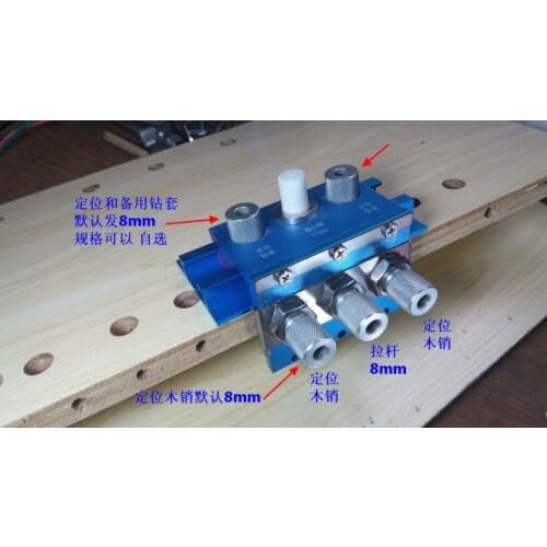 Woodworking tool, wooden pin hole puncher with the engraving machine to punch the side hole