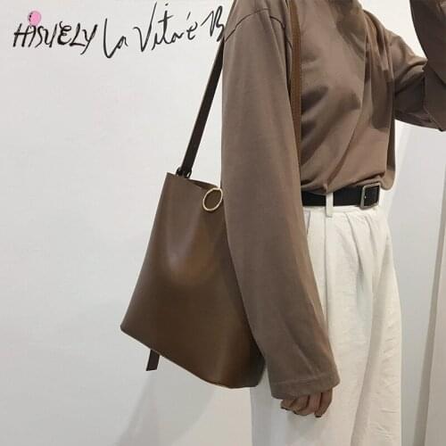 Hot Sale Retro Soft Women Crossbody Bags Luxury Vintage Designer Shoulder Bags for Female Top-handle Casual New Big Totes Bolsos