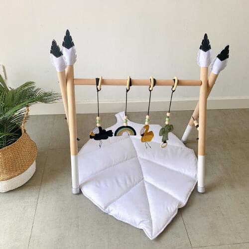 Leaf Shape Baby Climbing Pad Toddler Boy Girl Room Decor Rug Children Crawling Mat Kids Play Carpet Photo Props