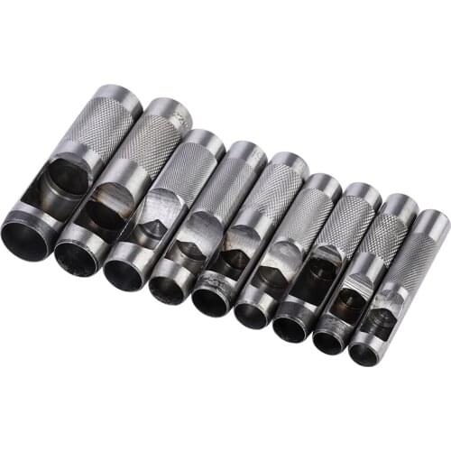 LMDZ 14mm-25mm Round Steel Leather Craft Hollow Hole Punch Leather Hole Punch Metal Punch Belt Punch for Clothing Canvas