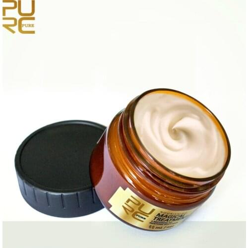 PURC 60ml Magical Hair Mask Conditioner Scalp Treatment 5 Seconds Effectively Repair Damage Restore Soft Smooth Hair