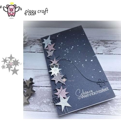 Piggy Craft metal cutting dies cut die mold Various star decorations Scrapbook paper craft knife mould blade punch stencils dies