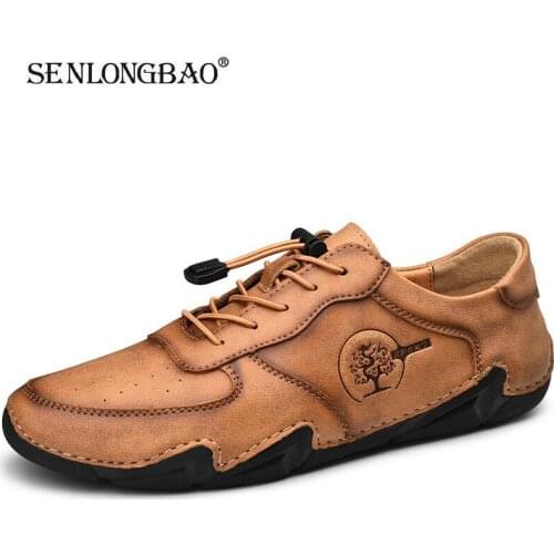 New Fashion Casual Shoes Loafers Quality Leather Mens Shoes Men Flats Moccasins Shoes Comfortable Driving Shoes Big Size 38-46