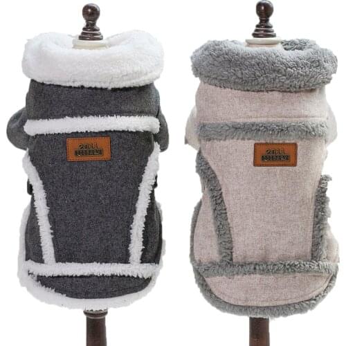 New Nordic style pet dog winter clothes two legs warm dog coats jackets for small dogs clothing