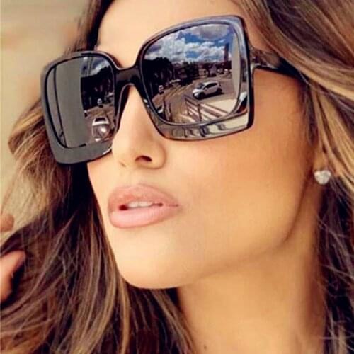 ONEVAN Oversized Sunglasses Women 2021 Retro Square Sun Glasses for Women/Men Luxury Eyeglasses Women Oculos De Sol Feminino