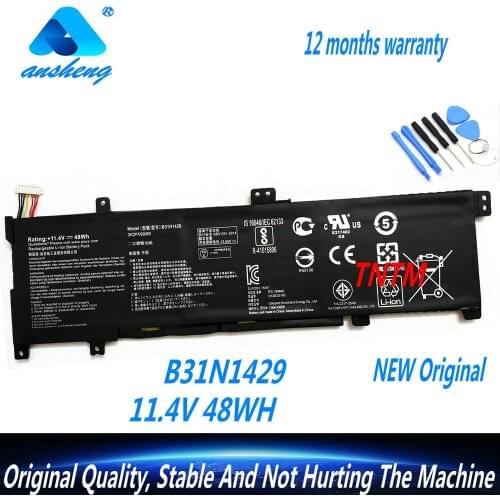 Genuine B31N1429 Laptop Battery For Asus A501L A501LX A501LB5200 K501U K501UX K501UB K501LB K501LX 11.4V 48WH 4240mAh + TOOL