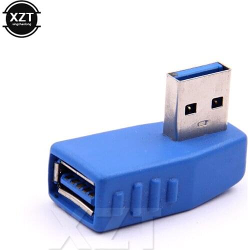 USB 3.0 90 degree Left USB male to female turn adapter USB 3.0 Male to Female 90 degree converter