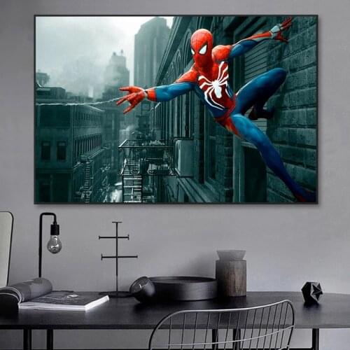 Marvel Superhero The Amazing Spider-Man HD Poster Avengers Print Wall Art Kids Room Decor Canvas Painting Living Room Decoration