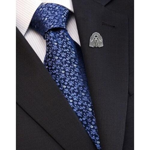 Drop shipping-Coton de Tulear brooch Wedding Party brooch Male Fashion Brooch Man Gift Idea