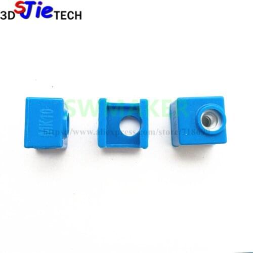 3pcs MK10 Silicone Socks instead ceramic insulation for Wanhao i3 Flashforge SILICONE HEATER BLOCK cover