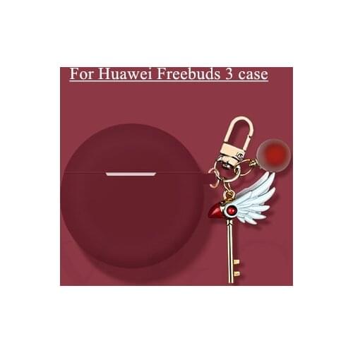 For Huawei Freebuds 3 Case Silicone Street fashion luxurious Cover for Huawei Freebuds 3 Cases with Keychain