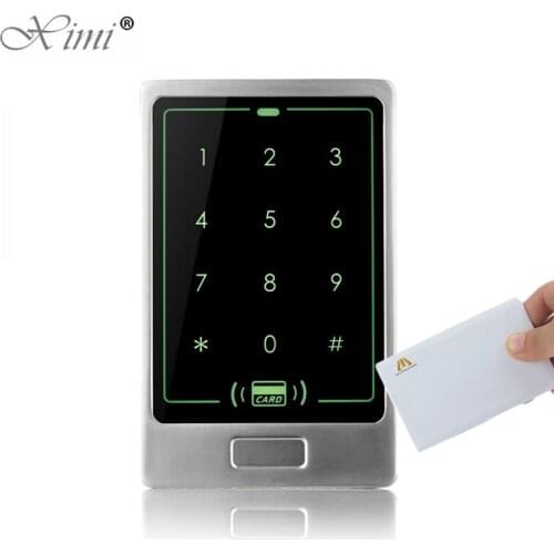 Smart MF Card 13.56mhz IC RFID Card Access Control System 8000 Users Touch Screen Surface Waterproof Access Controller Reader