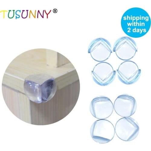 TUSUNNY 10Pcs /Lot PVC Clear Edge angles child protection Baby Safety silicone corners,Cabinet Desk Sharp Table Corner protector