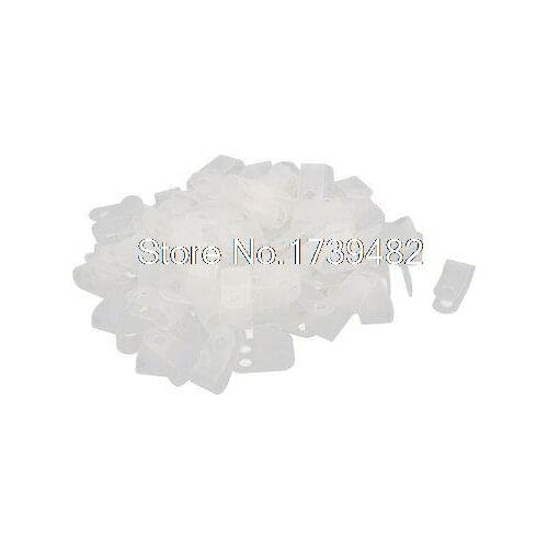 100 Pcs R Type Wire Cable Tube Hose Mounting Clip Clamp Fastener Harness 6.4mm