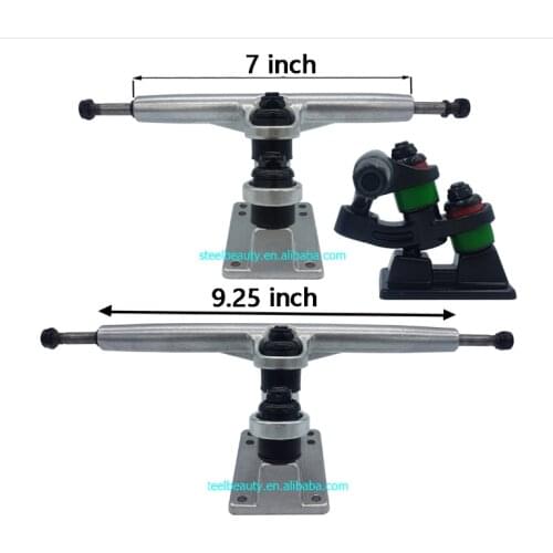 1 Pair double floor longboard Trucks 7inch 9.25inch skateboard bracket trucks 1year quality warranty gravity casting tech