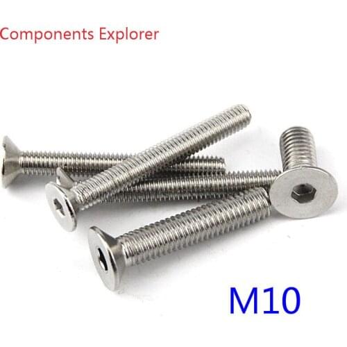 304# Stainless steel Flat head bolts M10*16/20/25/30mm