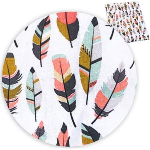 David accessories 50*145cm Summer seahorse feather 100% Cotton Fabric for Tissue Kids Home textile for Sewing Tilda Doll,c4074