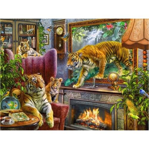 Tiger diamond Embroidery diy diamond painting mosaic diamant painting 3d cross stitch pictures H813