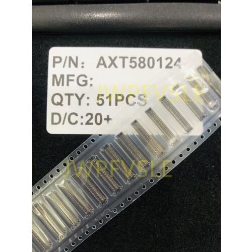 AXT580124 AXT680124 80 Position Connector Socket, Outer Shroud Contacts Surface Mount Gold