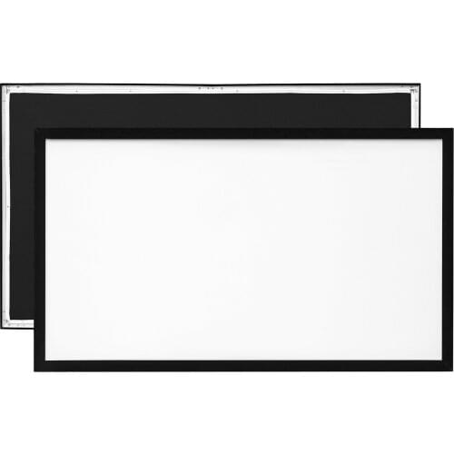 Projection Screen 3.3M/130IN 16:9 Outdoor Projection Screen Aluminum Alloy 3D Projection Frame Screen for Movie Theater 4K HD TV