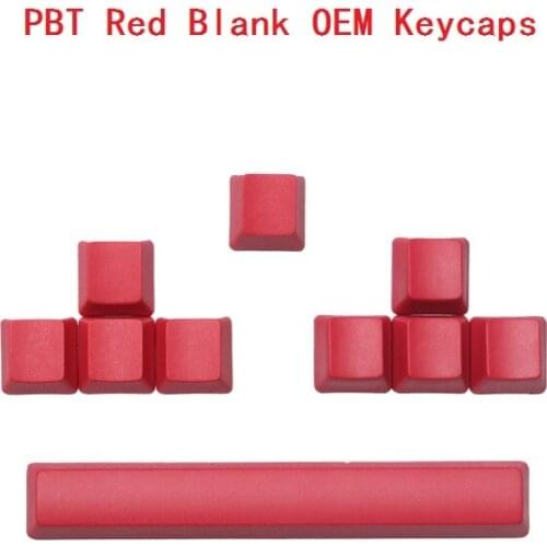 PBT Red Keycaps For Gaming Mechanical Keyboard Pure Solid Color Key cap Arrow For Gateron Skyloong GK Kailh Box Cherry Mx Switch