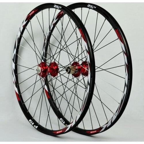Bicycle wheel set 4 bearing aluminum alloy 26/27.5/29 inch mtb mountain wheel set rivet disc brake climbing wheel