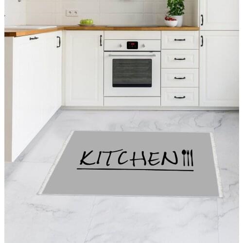 KITCHEN4 Decorative Carpet Non-Slip Base Rug Fabric Kitchen Livingroom Accessory Modern Original bedroom decor living room home