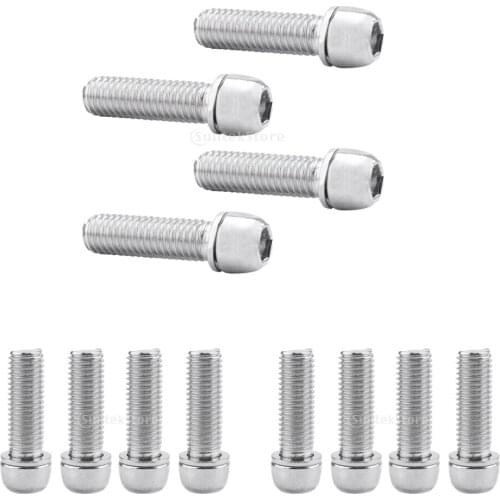 MagiDeal 12x Stem Screw Bike Stem Screws Silver Socket Screws M7